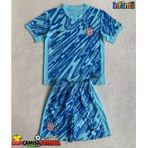 Camisa de Futebol Estados Unidos Goleiro Equipamento Principal Infantil Copa America 2024 Manga Curta (+ Calças curtas)